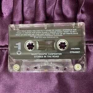 Mary Chapin Carpenter Stones in the Road Audio Cassette Good No Insert Vintage